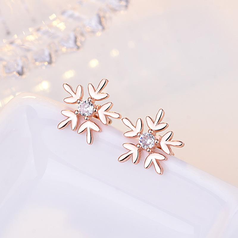 

925 Sterling Silver Earrings stud Butterfly For Women Exquisite Student Girlfriend Jewelry Accessories Wedding Fashion Gift
