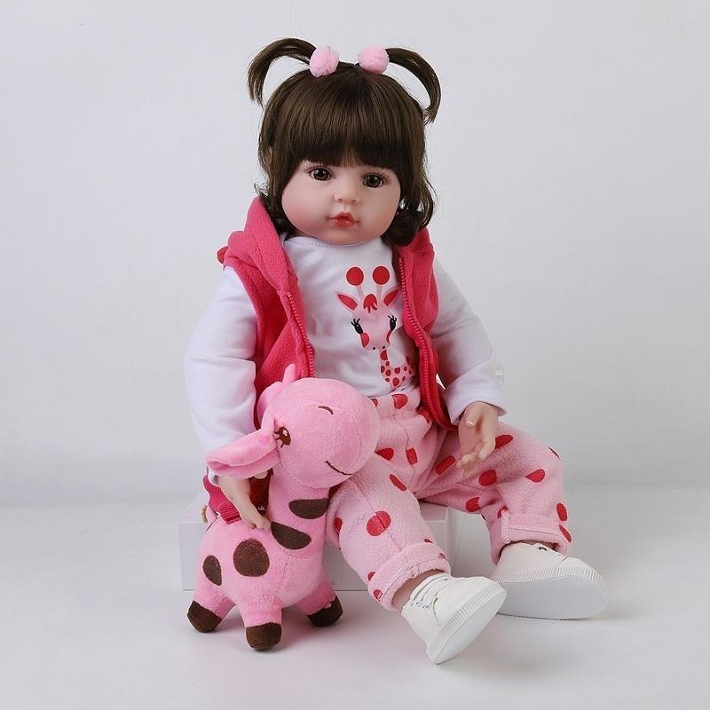 46cm New Handmade Silicone Reborn Baby Adorable Lifelike Toddler Doll Toy