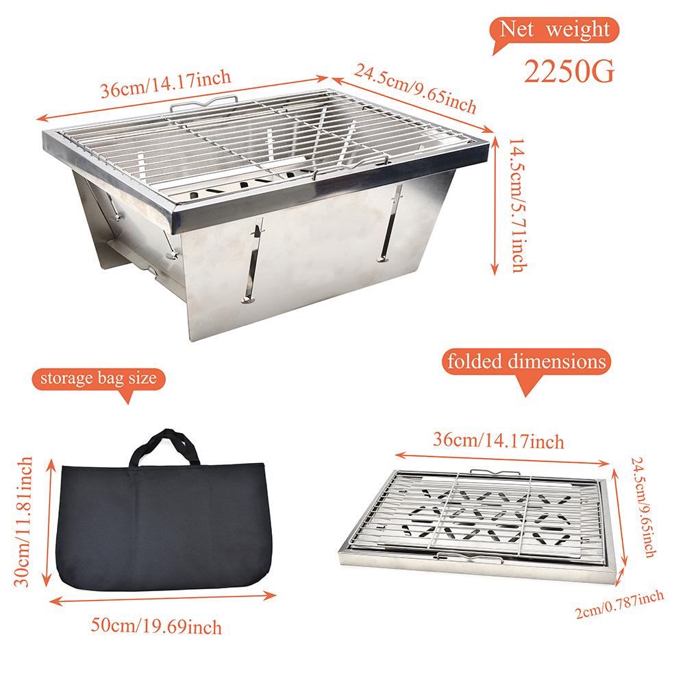 

One-Second Folding IGT Small Charcoal Grill for Outdoor and Home Use