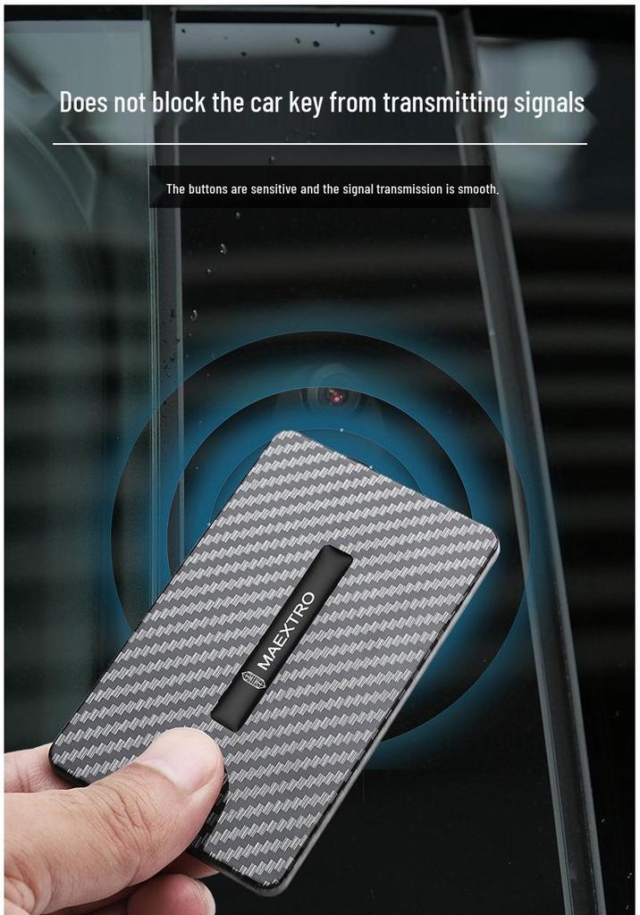 Compatible with MAEXTRO Zunjie S800 Car NFC Card Holder Key Case - High-End Protective Shell with Buckle
