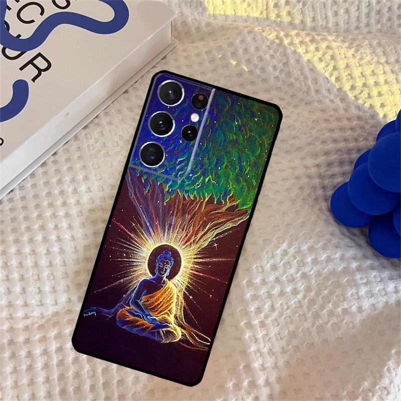 Buddha Phone Case For Samsung Galaxy S25 Ultra S9 S10 S20 S22 S21 FE S23 S24 Plus Portector Cover