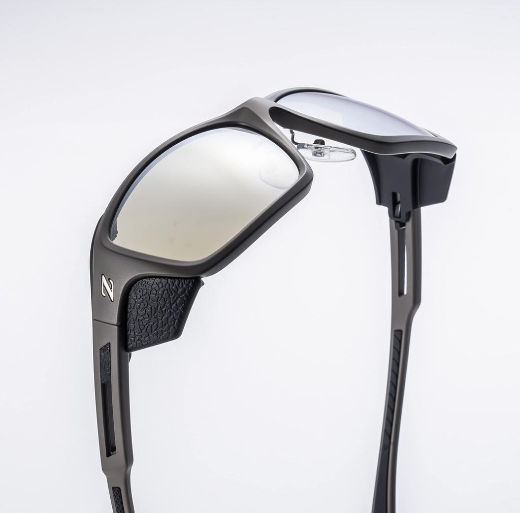 Zeque Polarized Sunglasses HOVER Matte Black Yellow EASE MIRROR F-1978 & GREEN/BLUE