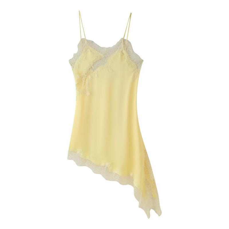 Trendy Sexy Lace Asymmetrical Dress for Women - European & American Style