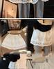 Korean High Waist Lace Mini Skirt - Women's Spring White Layered Design