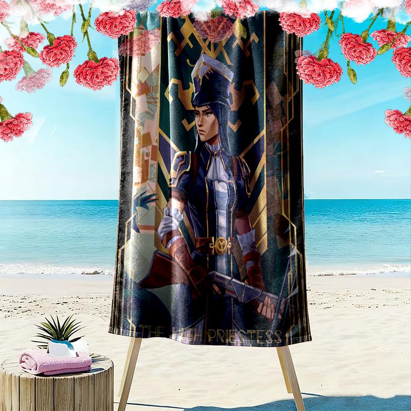 Arcanum 2D Flat Print Beach Towel, Large Soft Quick Dry Towel for Beach Camping SwimmingXSTJ0915229