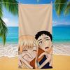 Anime My Dress-Up Darling Towel Polyester Beach Towel Quick Dry Sand Free Bath Towel for Summer Pool Travel Vacation
