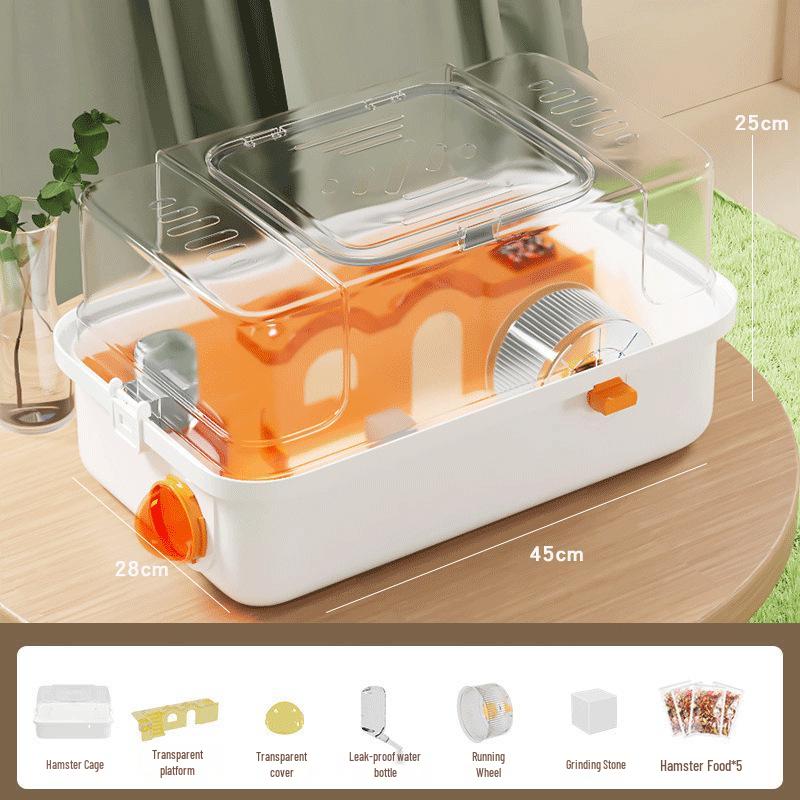 Luxury Acrylic Travel Cage for Baby Golden Hamsters