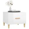 Glossy White Coffee Table 50 x 50 x 40 cm Engineered Wood