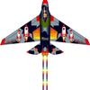 Red & Blue Airplane Kite for Kids & Adults - Easy To Fly, Outdoor Fun, 1.4m & 1.6m Sizes
