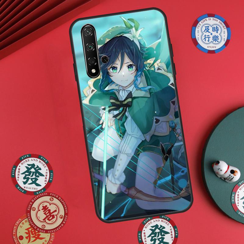 Genshin Impact Venti For Huawei Nova 12s 7i 8i 11i 12i Y73 Y70 Y90 Y60 Y72 Y61 Y91 9 10 SE P30 Pro P40 Lite Case