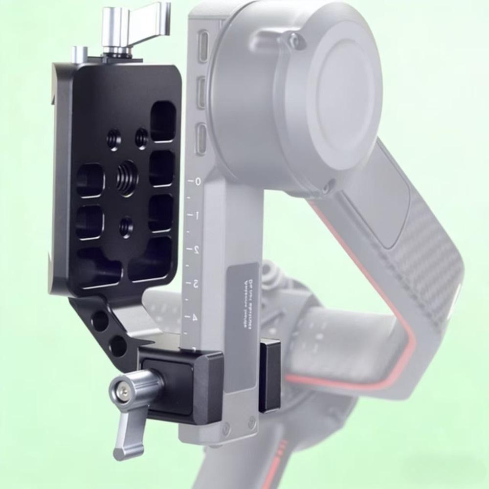 DJI RS3/RS2 Vertical Shooting 45° Rotating Quick Release Plate Stabilizer Extension Bracket