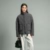 European & American Urban Casual Washed Cotton Padded Coat for Women, Autumn/Winter 2025 Collection