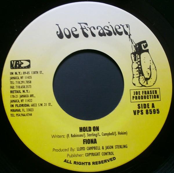 

7inch Record FIONA Hold On Since I Lost My Baby VPS8595 Joe Frasier US Reggae Ska Dub Used