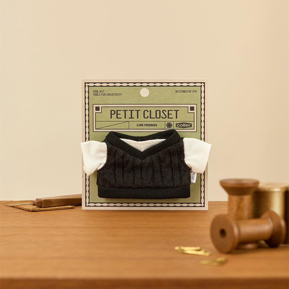 LINE FRIENDS Petit Closet Black Knit Accessory