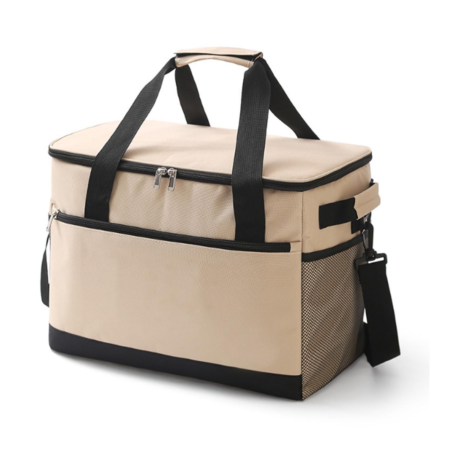 DIAFELIZ Cooler Large Capacity Insulated Carry Shoulder Soft Insulated Cherry Blossom Sports Ivory Box, 30L, Bag, Foldable, Lightweight, Soft, 2-Way