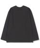 MIDNIGHT12AM M.Am Logo Oversized Long Sleeve T-Shirt Dark Gray (Ribbed Cuffs Selectable)