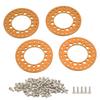 4Pcs 1.9in Wheel Outer Rings Rims Increase Stability CNC Machining Aluminum Alloy RC Wheel Outer Rings Rims for 1Celsius10 RC
