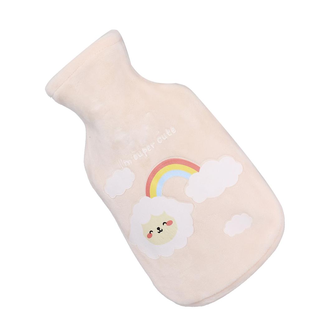 Hot Water Bottle 350ml Easy Safe Stopper Natural Rubber Good Sealing Performance Hot Water