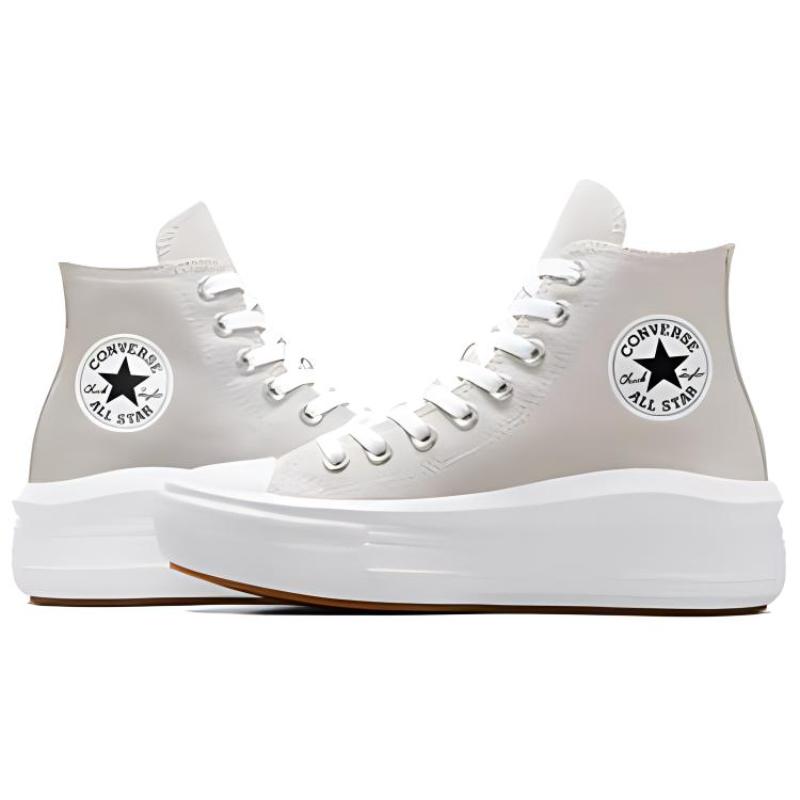 Converse Chuck Taylor All Star Stilvoll und Vielseitig Abriebfest Atmungsaktiv High-Top Espadrilles Damen Hellgrau