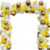 114pcs Yellow Gold Balloons Arch Kit Set Baloons Wedding Garland Birthday Party Decorations