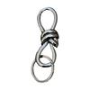 Keychain Hook Durable Spring Movement Handmade Knotted Pendant Handcrafted Rotating Rope Hook Keyring Accessory