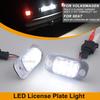2Pcs Water Proof LED Number License Plate Lights Lamp for VW Golf Mk3 Polo 3 Cabriolet Seat Ibiza Cordoba Vario 6K Error Free