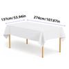 5pcs 137x274cm Disposable Tablecloth For Rectangular Birthday Party Wedding Christmas Table Cover Wipe Desk Cloth Decor Covers