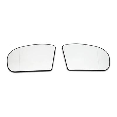 2-piece Set of Side Rearview Heated Mirror Glass Wide-angle 2038100121 2038101021 For Mercedes-Benz W203 W211 2003-2006