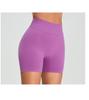 European-American Seamless High-Waist Yoga Shorts Women’s Summer Three-Quarter Peach Sports Butt-Lifting Running Fitness Pants