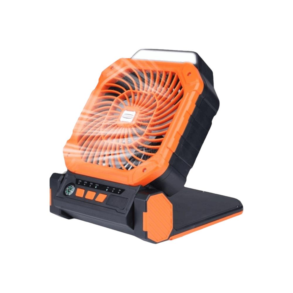 Infinite Loop Led Lantern Long-lasting Battery Life Solar Panel Fan Outdoor Tent Fans  Portable Use оранжевый