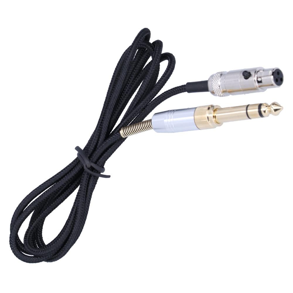 6.35mm/3.5mm To Mini XLR Interface Earphone Replacement Cable for AKG Q710 K712 K240 K141 K271
