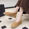 Winter Women Shoes Fur Fluffy Cotton Shoe Winter Casual Loafers Plush Warm Snow Boot Comfort Suede Casual Winter Boots for Women