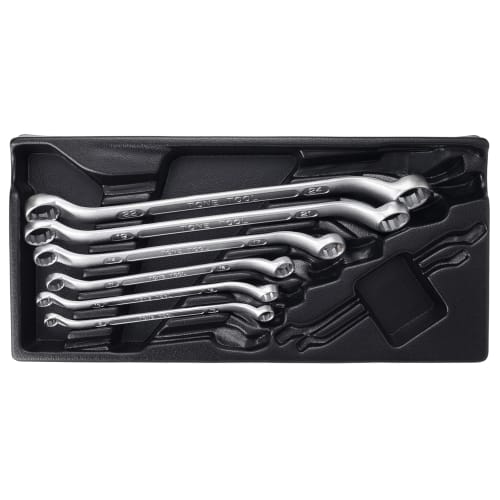 TONE Long Mechanic Open End Wrench Set (45 x 10) M4460C, Includes 6 Pieces