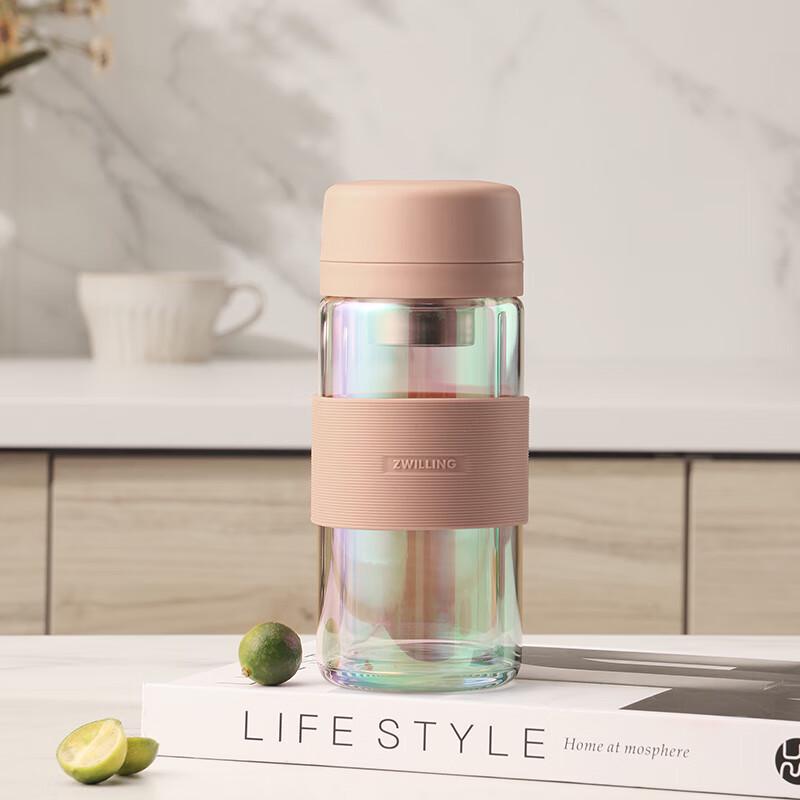 Zwilling Double Wall Glass Tea Infuser Mug