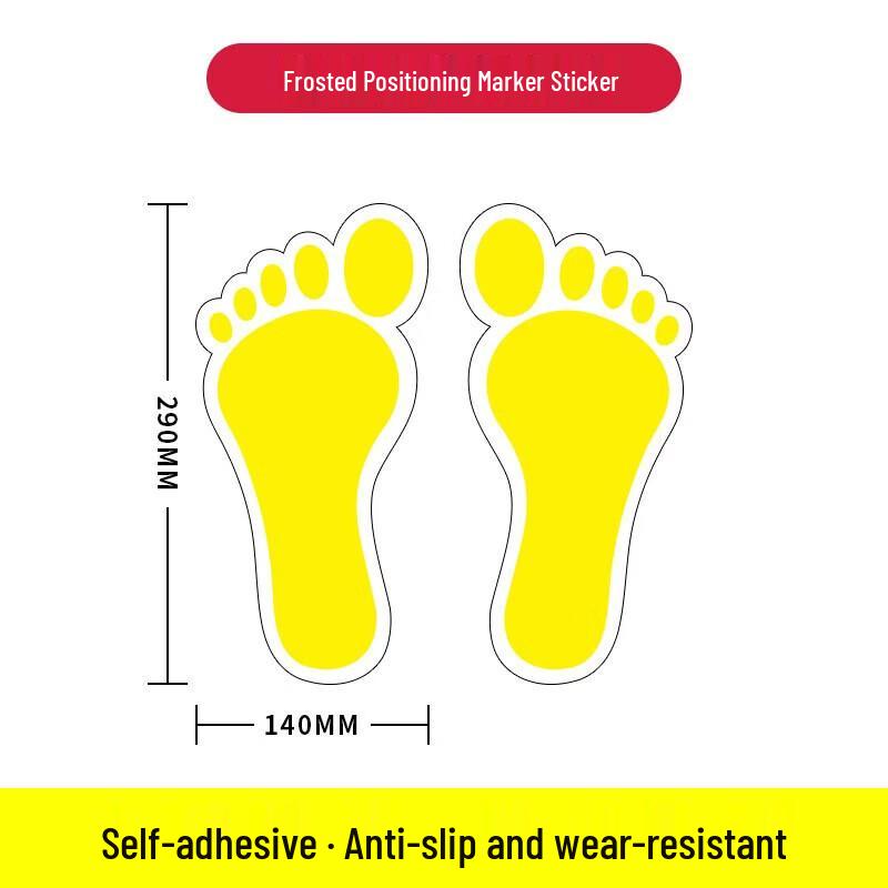 WEZHO Footprint Floor Decals