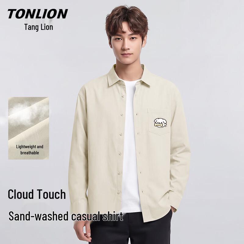 

TonLion Men s Versatile Casual Long Sleeve Shirt 3XL
