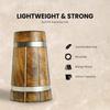 Wooden Beer Mug, Mango Wood with Sheesham Finish, Barrel Style, Lightweight & Durable, for Craft Beer, Home Bar, Café, Party, Gift (Pack of 2)