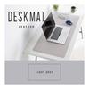 ELECOM Desk Mat Large Mouse Pad 900mm x 430mm Mouse Compatible Anti-Slip Leather Single Sided Nuance Gray MP-XDM04LGY