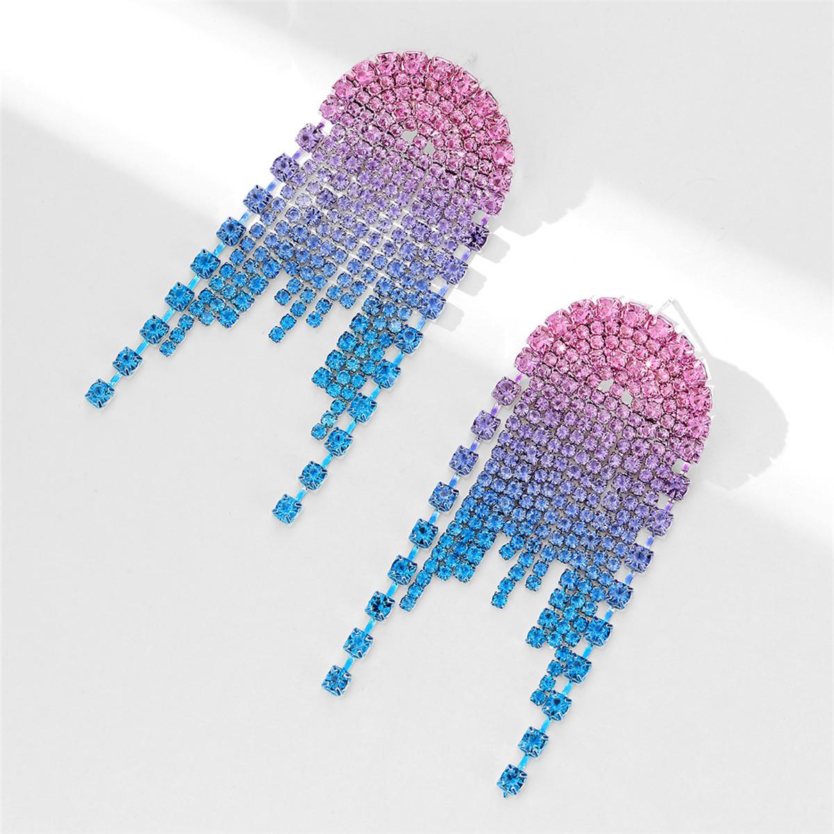 

Модные ослепительные сверкающие серьги-кисточки с бриллиантами, высококачественные серьги со стразами для женщин, 1 пара сережек