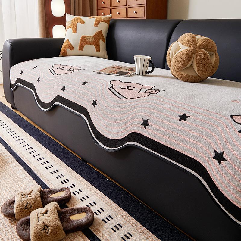 

Four Seasons Universal Sofa Cushion Cushion New Irregular Special-Shaped Sofa Cushion Fixed Non-Slip Sofa Cover 70*70cm