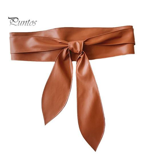 

Женский ремень из искусственной кожи с широкими полями, ретро-дизайн, завязывающийся пояс, платья, пальто, завязывающийся пояс, универсальный аксессуар верблюд