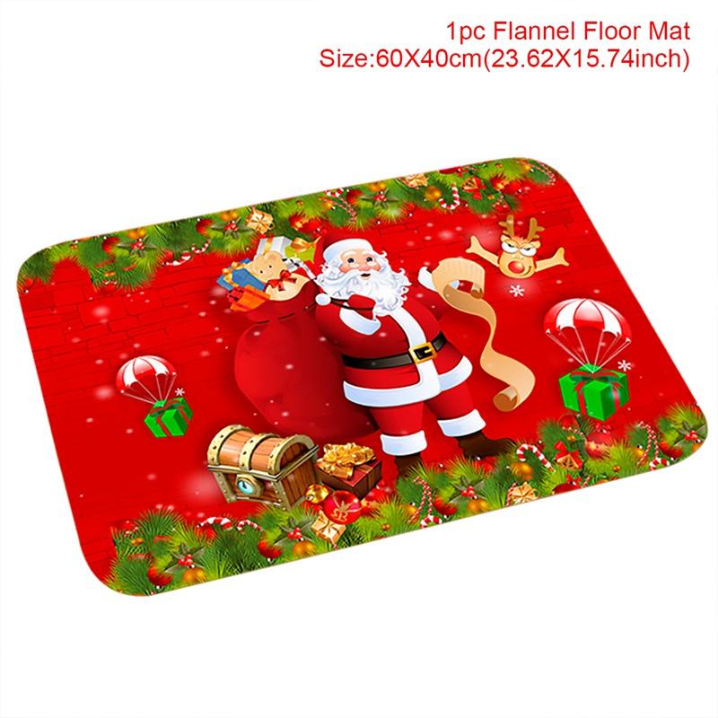 Christmas Carpet Santa Claus Mats Merry Christmas Decor For Home 2025 Living Room Children Bedroom Navidad Happy New Year Gifts