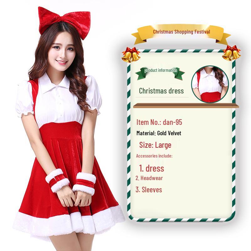 Dámský vánoční kostým služky