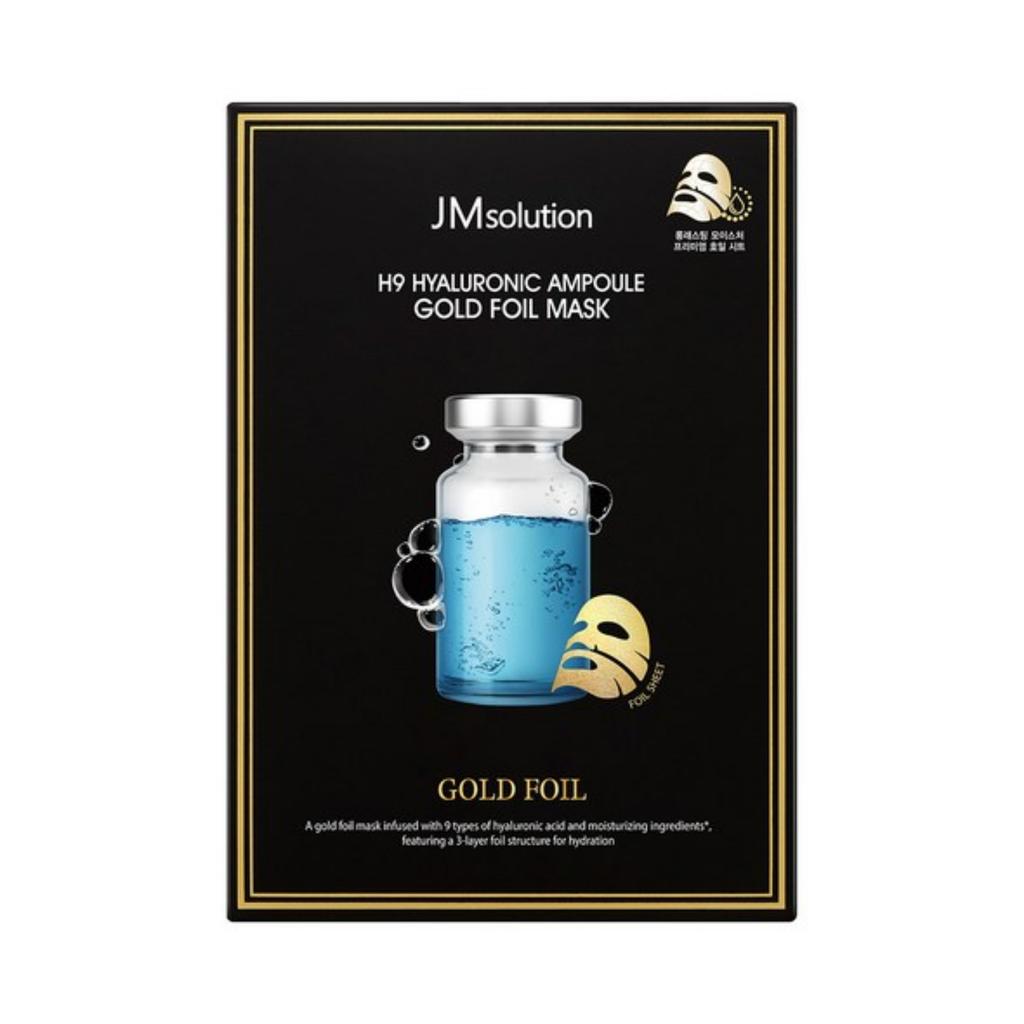 JMSOLUTION H9 Hyaluronic Ampoule Gold Foil Mask 35ml X 10ea