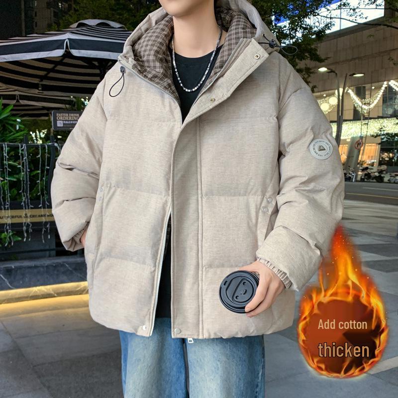 Winter Youth Fashion Cotton Jacket - Trendy, Warm, and Handsome Outerwear for Junior High and High School Boys