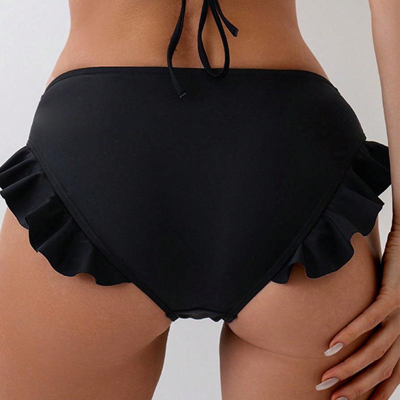 TS JYL-SW066 Solid Lace Bikini Bottom, Pure Charm Stylish Swimwear For Ladies