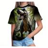 Summer Men's Women's 3D Printing Jungle Tyrannosaurus Rex Graphic Quick-drying T-shirts Children's Daily Short-sleeved Tees Tops