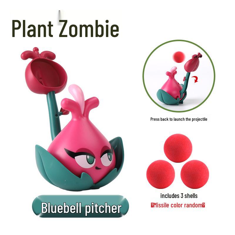 Plants vs. Zombies Toy Set: Machine Bug, Football Gun, Pea Pod, Carnivorous Plant Models