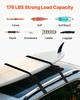 Soft Roof Rack Pads 15.5in 176lbs Load Capacity for Kayak Canoe Surfboard