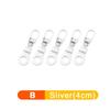 5/1 pz Tiracerniera staccabile universale Kit di riparazione per cerniere in metallo di ricambio per valigie, borse, vestiti e cursori per cerniere